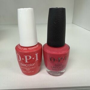 OPI - Matching Duo - A20 - La Paz-itively Hot - Gel+ Nail Polish